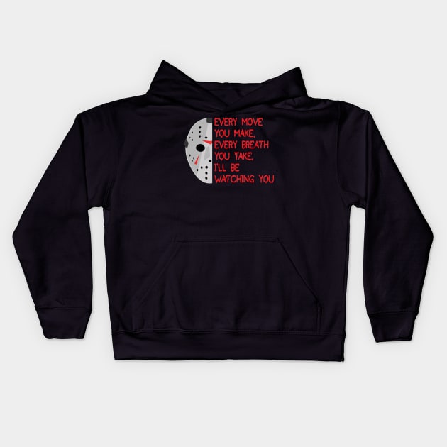 I'll be watching you Kids Hoodie by old_school_designs